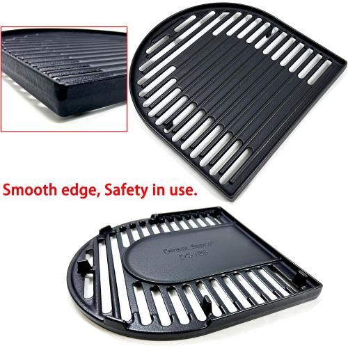 DC126 Cast Iron Grill Cooking Grates for Coleman Roadtrip Swaptop Grills LX LXE LXX, Non-Stick Grids Grates, 2 Pack