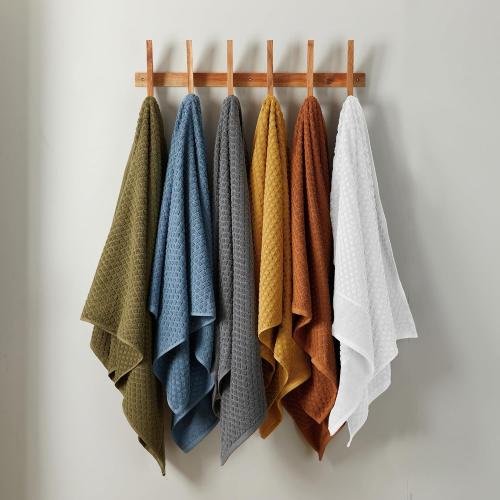 Great Bay Home Pink Bath Towels - 100% Cotton 6 Pack 26x16 Hand Towel Set - Absorbent, Durable, Quick-Dry Towels for Bathroom (Blush)