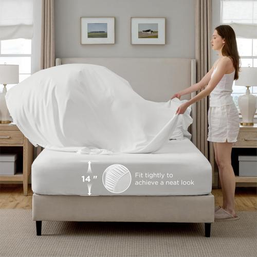 Bedsure White Comforter Queen - Bed in a Bag Queen Size Bedding 7 Pieces, GentleSoft™ Marshmallow Comforter Set, All Season Down Alternative Comforter with Sheets, Pillowcases & Shams