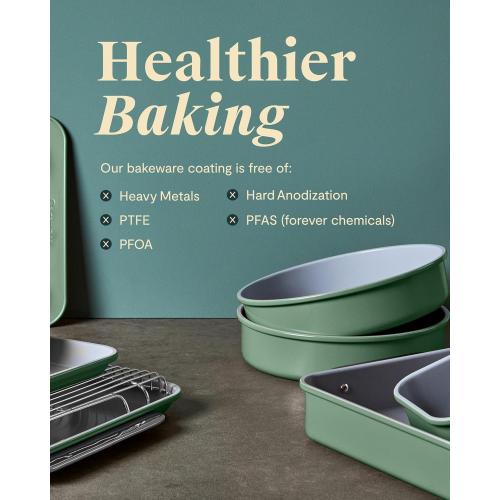 Caraway Non-Stick Ceramic Baking Sheet - Naturally Slick Ceramic Coating - Non-Toxic, PTFE & PFOA Free - Perfect for Baking, Roasting, and More - Large (18 x 13) - Navy‼️light dirt‼️