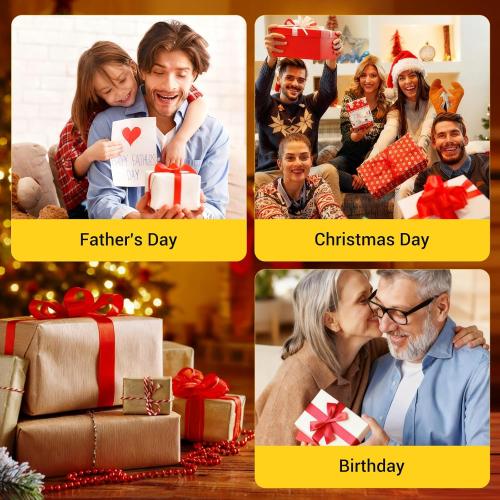 Hard Tri Fold Truck Bed Tonneau Cover for 2022 2023 2024 2025 Ford Maverick 4.6FT(54.4) Bed,No Drilling,All Weather Protection,Anti-Theft Security 2025 Ford Maverick Tonneau Cover