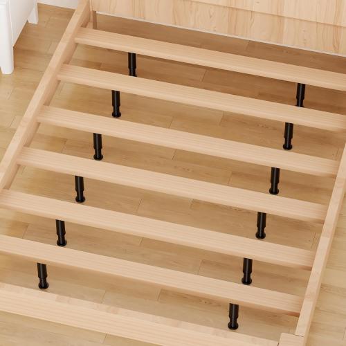 4 Pcs Adjustable Bed Support Legs for Bed Frame/Bed Center Slat, Metal Adjustable Furniture Legs 7.08-13 inch for Bed/Sofa/Cabinet/Couch/Dresser/Table, Thickened Heavy Bed Replacement Legs