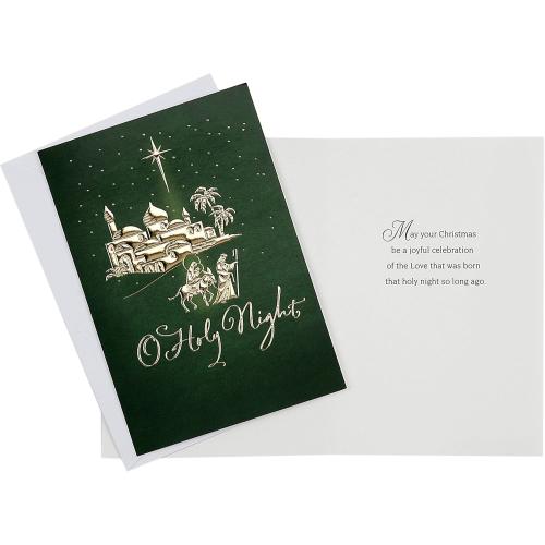 Hallmark Image Arts Religious Boxed Christmas Cards Assortment (4 Designs, 24 Christmas Cards with Envelopes)