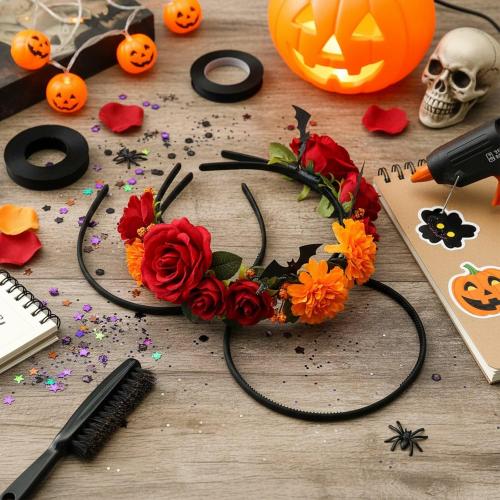 WILLBOND 5 Pieces Plastic Headbands for Women Thin Headband with Teeth Plain Head Bands for Halloween Christmas Women's Hair(8 mm,Rubber Black****)