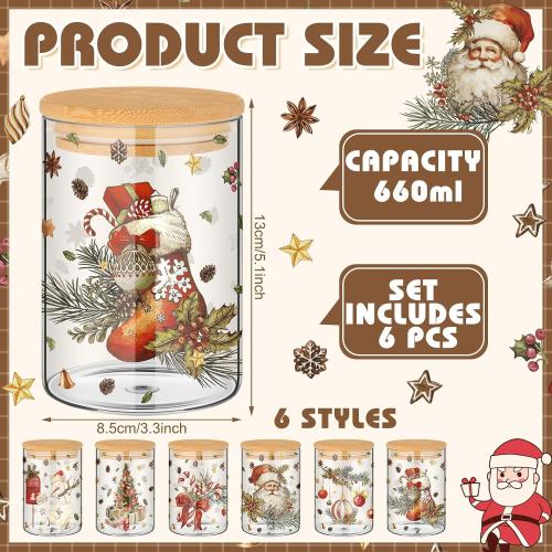 2 piece Christmas glass decoration storage stocking and Christmas tree 2 piece