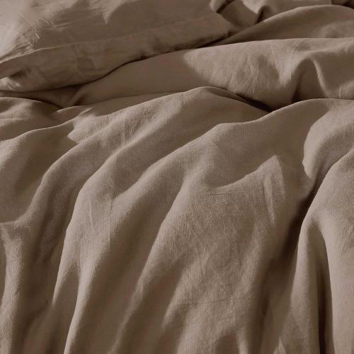 brown  soft comforter 104x90 in
