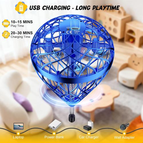2025 AI Flying Orb Ball Toy, Galactic Fidget Spinner, Mini Drones Toys for 6 7 8 9 10 11 12  Year Old Boys Girls Children Indoor Outdoor Toys