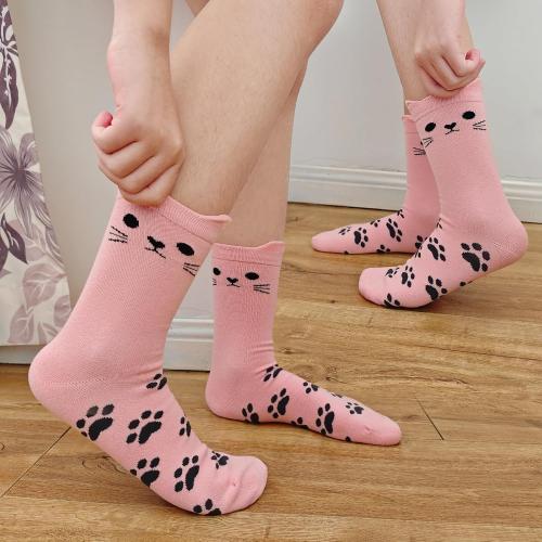 MINI PANDA 8 Pairs Girls' Novelty Socks,Cute Cat and Panda Crew Socks