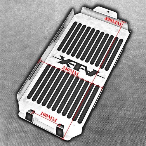 Motorcycle Radiator Cover Guard Grill Grille Shrouds Cooler Protector Compatible With Honda VTX1800 VTX 1800 C F N R S T (Bright Silver) (VTX)