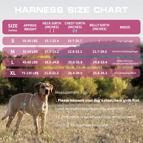 Dog Harness for Large Dogs Heavy Duty, No Pull Tactical Dog Harness with Molle System, Easy On and Off Service Dog Vest, Breathable Padded, Adjustable Reflective Pet Vest for Walking Hiking Training