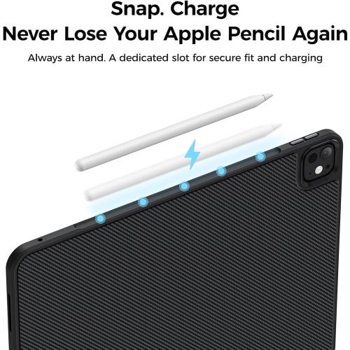 BENKS ArmorPro Case for iPad Pro 13 Inch (M5 2025/ M4 2024), Slim & Lightweight Shockproof Cover with Pencil Holder, Supports Apple Pencil Charging, Built with Dupont Kevlar Fiber and TPU