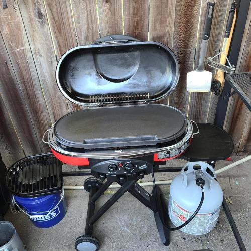 C981 Cast Iron Nonstick Cooking Griddle plate Replacement Parts for Coleman Swaptop RoadTrip Portable 285 LX LXE LXX Grills 26-1/2 x 13-1/2