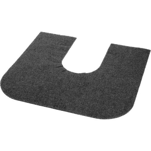 RESILIA Universal Rounded Commode Potty Training Mats - Super-Absorbent Toilet Training Rug for Kids, Universal Bathroom Protector Pads, 4 Pack, Charcoal, Made in The USA