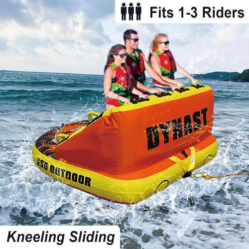 GSO Big Water Sport Towable Tube for Boating, Pull Behind Flying Tube for Boat Inflatable, with Dual Tow Points, Towable Water Pad, Enhanced Durability for Boating Tubes