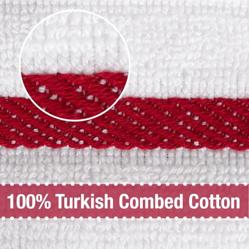 All-Clad Checked Kitchen Towel: Highly Absorbent, Super Soft Long Lasting - 100% Cotton, 17x30 Tea Towel for Cleaning & Drying Dishes, Pans, Glassware, or Countertops, (6-Pack), Chili