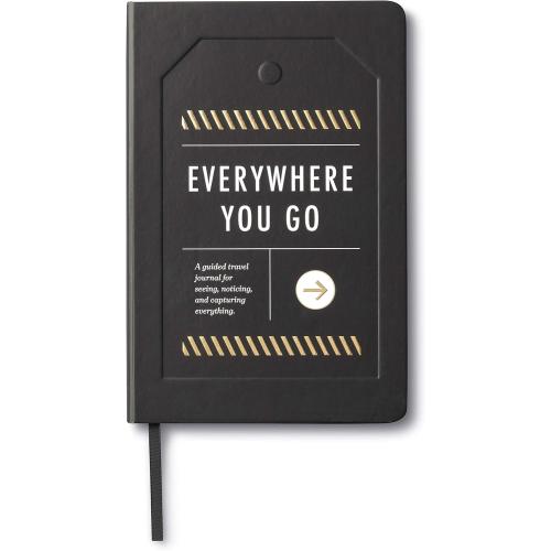 Everywhere You Go: A Guided Travel Journal with Prompts by Compendium