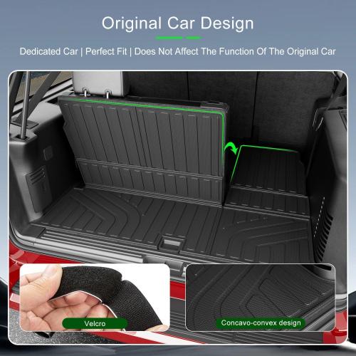 xipoqix 7-Seat Floor Mat Compatible with 2003-2017 Ford Expedition | Lincoln Navigator Floor Liner Cargo Mat Replacement for 2003-2017 Ford Expedition Accessories (Trunk Backrest Floor Mats)