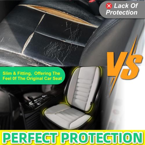 kingphenix Car Seat Cushion with Back Support Pillow: Enhanced Comfort Memory Foam Design for Pain Relief, Ideal for Drivers and Office Use - Ergonomic Lumbar Comfort for Long Sitting - Gray