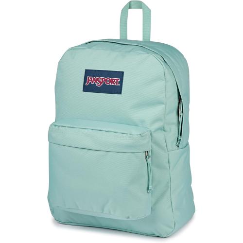 JanSport SuperBreak One Backpack - Durable, Lightweight Bag with 1 Main Compartment, Front Utility Pocket with Built-in Organizer, Premium Backpack, Faded Sage