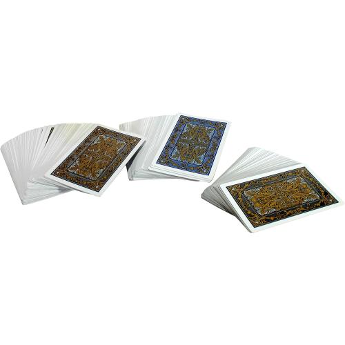StonKraft Plastic Coated Playing Cards | Bridge Size Cards (Set of 3) Bridge Playing Cards for Flash, Rummy Party Games