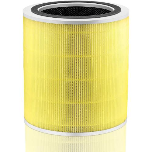 Core 400S Pet Care Replacement Filter for LEVOIT Core 400S Smart WiFi Air Purifie-r, Core 400S-RF-PA 3-in-1True HEPA Activated Carbon Filter, LRF-C401-YUS, 1 Pack, Yellow
