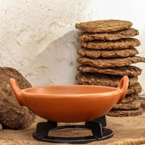 SWADESHI BLESSINGS Gas CookTop Stand For Curved Bottom Clay Pots for Cooking- Compatible With Glass Top Electric Stoves