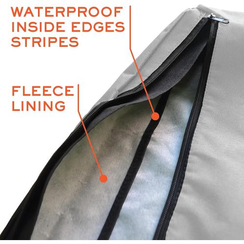 Outdoor TV Cover 80-85 inch - with Zipper, Weatherproof, Waterproof 360 Degrees Protection, Soft Non Scratch Interior - Gray