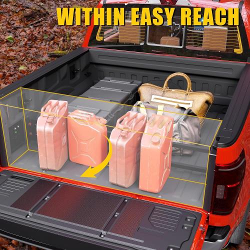 Truck Bed Divider for 2015  Ford F150 2024  F150 Lightning | Aluminum Alloy Cargo Divider Trunk Organizer Luggage Divider Replacement for 2025 F-150 Accessories