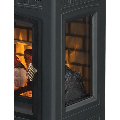 duraflame Freestanding Electric Fireplace Stove Heater with 3D Flame Effect for 1,000 Sq. Ft. Room, Black