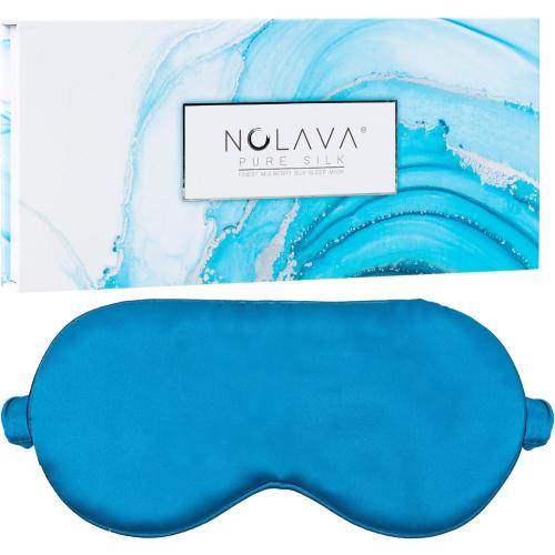 100% 22 Momme Mulberry Silk Sleep Mask, Filled with Premium Mulberry Silk, Silk Eye mask for Sleeping Women, Sleep mask for Side Sleepers Perfect fit Adjustable Light Blocking Silk Sleep mask Gift