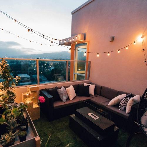 Outdoor String Lights, 50FT 52 LED Bulbs Connectable Patio Lights (2 Spare) | G40 Outside Vintage Hanging Light for Backyard Bistro Balcony Porch Christmas Party Wedding, E12, 2200K, Black
