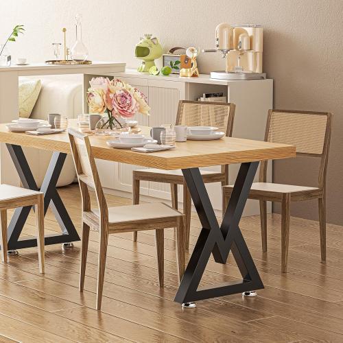 36 Metal Table Legs, Bench Legs Chair Legs, Heavy Duty Desk Legs Coffee Table Legs, Black Metal End Table Legs, DIY Furniture Legs (ZT-V-36IN)