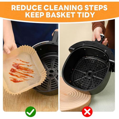 Small Air Fryer Liners Disposable 2 Qt for COSORI 2.1 Qt Air Fryer, Parchment Paper Baking Sheet Mini Air Fryer Liners