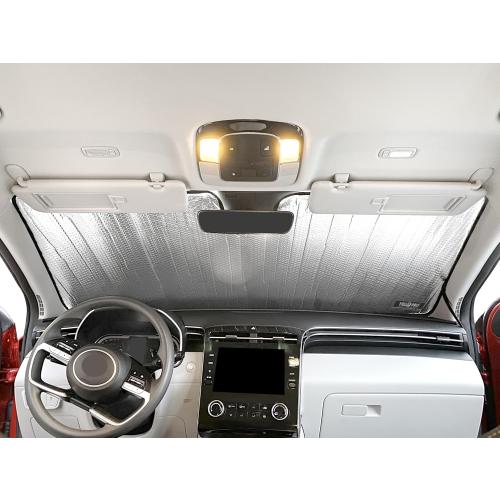 YelloPro Custom Fit Reflective Front Windshield Sunshade for 2022 2023 2024 2025 2026 Hyundai Tucson, Hybrid, SUV, Sun Protection UV Reflector Accessories [Made in USA]
