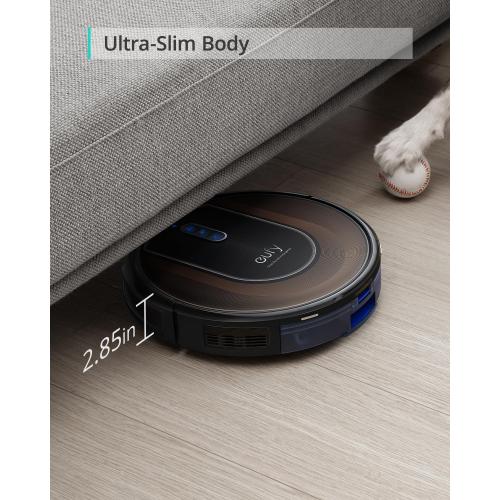 eufy Certified Like-New RoboVac G30 Hybrid SES, 2-in-1 Sweep and mop, Self-Emptying Robot Vacuum, Dynamic Navigation, Allergy Care, 2000 Pa Strong Suction, Wi-Fi, Carpets and Hard Floors (Renewed)