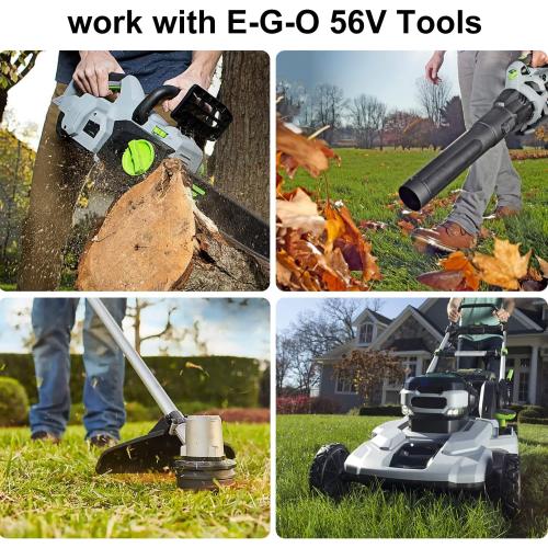 Green and Black DTK Battery Replacement for EGO 56V Battery 2.5Ah Batteries Compatible with BA1400T BA2800 BA4200T BA5600T Lightweight and Easy to Carry