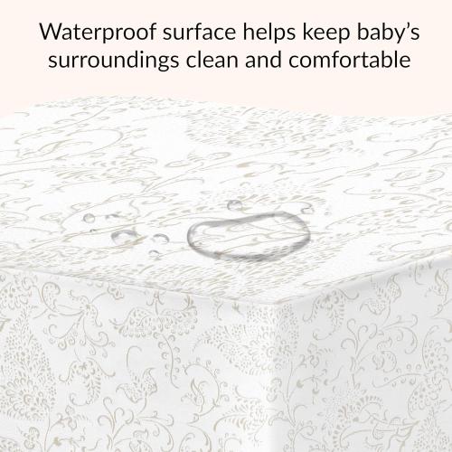 Dream On Me Serene Snooze 5” 2-in-1 Crib & Toddler Mattress, Dual-Sided Infant & Toddler Support, Waterproof & Stain Resistant, GREENGUARD Gold & Baby Safety Alliance Certified – Paisley