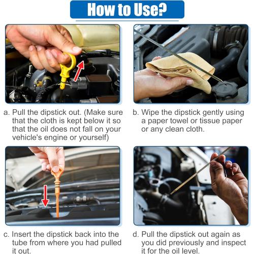 X AUTOHAUX 1 Pcs Engine Oil Dipstick Engine Oil Fluid Level Dipstick for Honda Civic DX EX EX Special Edition No.15650-PLM-004