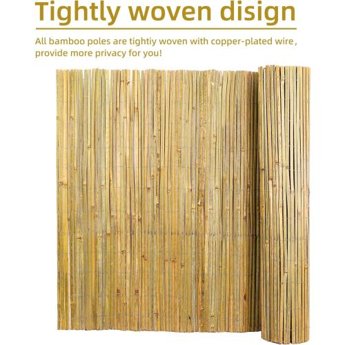Natural Bamboo Slat Screening, 4ft x 13ft Bamboo Fence Panel | Ideal for Garden Privacy Screening and Indoor or Outdoor Use (Approx. 1.2m x 4m)