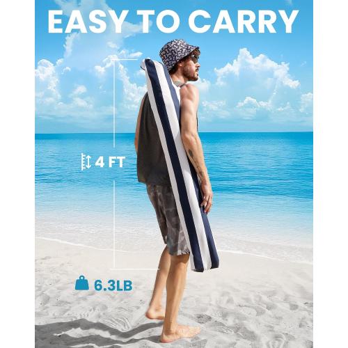 OutdoorMaster 7.2ft Beach Umbrellas for Sand with Sandbag & Anchor | 7.2ft Adjustable Umbrella for Beach, Wind Resistant, Portable UPF50  Sunshade with Carry Bag for Patio