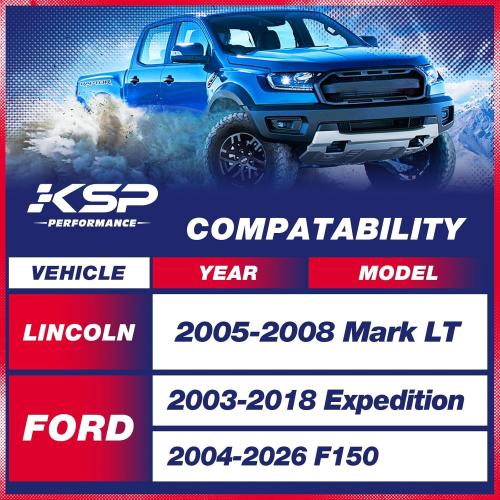 KSP 2.5 Front Leveling Lift Kits for F150 2004-2026, 2.5in Chassis Level Kit Compatible With Expedition 2003-2018, Mark LT, 2pcs Auminum Suspension Strut Spacers Work On shock Absorber