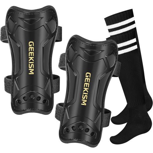 Soccer Shin Guards for Youth Kids Toddler, Protective Soccer Shin Pads & Sleeves Equipment - Football Gear for 3 5 4-6 7-9 10-12 Years Old Children Teens Boys Girls