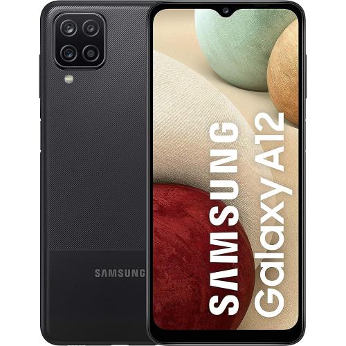 Samsung Galaxy A12, 32GB   3GB RAM, Black - Unlocked