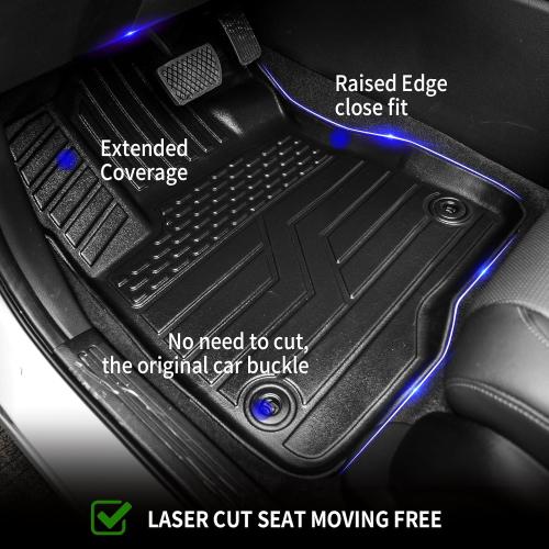 Rongtaod Floor Mats Compatible with 2023 2024 2025 2026 Honda CRV (Include Hybrid) Cargo Mat Trunk Mat Cargo Liner Back Seat Cover CR-V Accessories (Fit Upper Deck, Trunk Mat Backrest Mats Floor Mats)