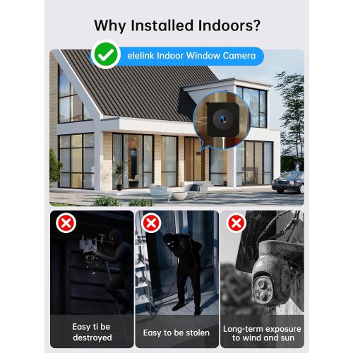 2K Window Cameras for Home Security Dual Band WiFi Indoor Winodow Camera