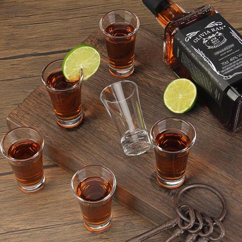 18 Pack Shot Glasses, 2 OZ Heavy Base Clear Shot Cups for Whiskey, Tequila, Vodka, Espresso - Durable Glasses Drinking Set for Home, Bars & Parties