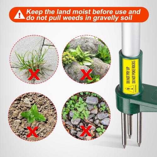 Walensee Weed Puller, Stand Up Weeder Hand Tool, Long Handle Garden Weeding Tool with 3 Claws, Hand Weed Hound Weed Puller for Dandelion, Standup Weed Root Pulling Tool and Picker, Grabber (1 Pack)