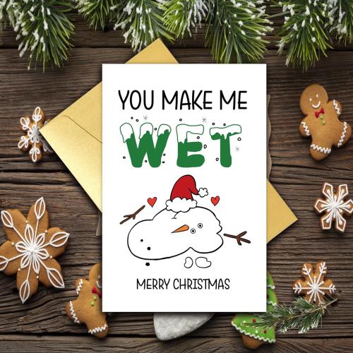 Funny Christmas Card for Him, Dirty Christmas Card Husband, Adult Christmas Card Him, Rude Christmas Card Gift Boyfriend, Sexy Christmas Card For Men, Merry Husband Boyfriend Fiance Christmas Card