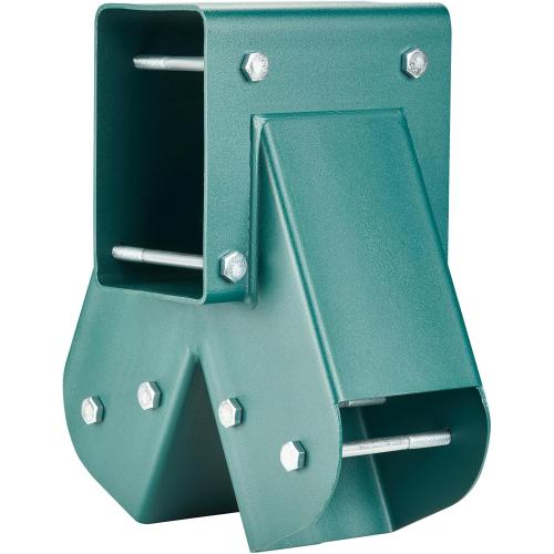 (Frame ONLY) A-Frame Middle Swing Set Brackets, Heavy Duty Carbon Steel Swing Set Hardware with Mounting Hardware, DIY Swing Set Bracket Swing Set Kit for 4x4 Legs & 4x6 Beam, Green