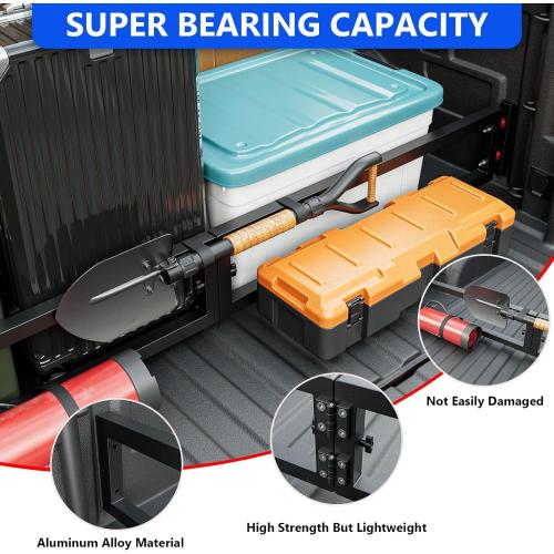 Truck Bed Divider Compatible with 2019-2025 Chevy Silverado GMC Sierra 1500 Truck Bed Organizer Cargo Manager Replacement for 19-25 Chevy Silverado Accessories (Compatible with 19-25 Silverado)